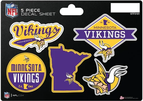 Vista 6 de Rico Industries NFL - Hoja de adhesivos (5 unidades)