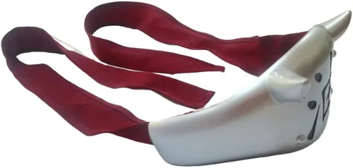 Vista 3 de Diadema roja de anime para adultos, accesorio de cosplay de Halloween, Rojo