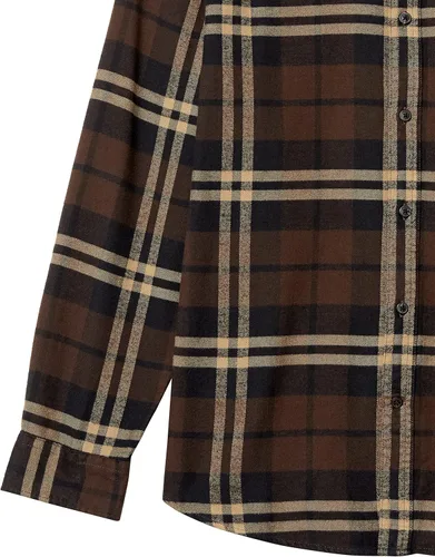 Vista 6 de Tienda Essentials Camisa de franela de manga larga para hombre (disponible en tallas grandes y altas)