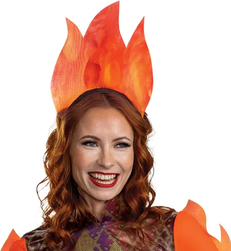 Vista 3 de Disguise Elemental - Disfraz de brasas de lujo para mujer