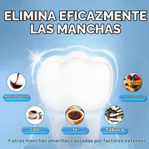 Vista 2 de Tiras blanqueadoras de dientes, tiras blancas profesionales para blanquear dientes sensibles, tira blanqueadora de coco segura para blanquear