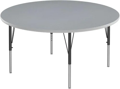 Vista 38 de Correll Mesa rectangular de actividades para el aula de 24 x 48 pulgadas, altura ajustable (19 a 29 pulgadas), parte superior de granito gris, borde