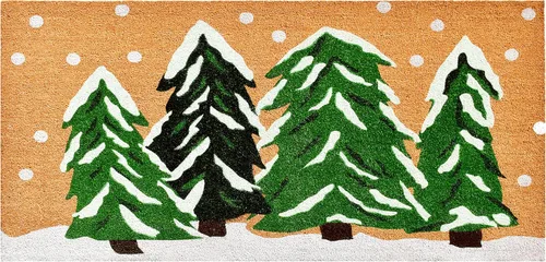 Vista 9 de Calloway Mills 122252436 - Felpudo de invierno del país de las maravillas, 24 x 36 pulgadas, multicolor