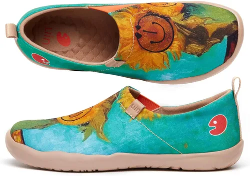 Vista 3 de UIN Zapatos de viaje artísticos para mujer, mocasines casuales acogedores, ligeros, cómodos, a la moda, tenis Toledo