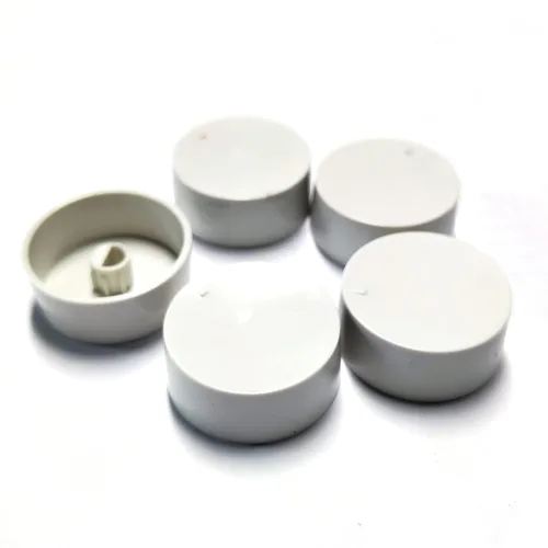 Vista 8 de Manija del Termostato Compatible con Cubierta Blanca Monopolar o Bípolar para Estilo Antiguo S22 D22, Blanco, 2 piezas