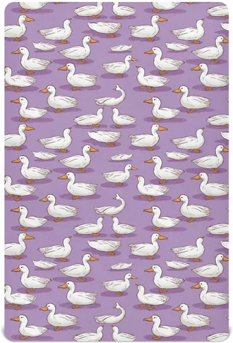 Vista 2 de Fitted Crib Sheets Kawaii Ducks Mini Crib Sheets for Boy & Girl Toddler Mattress Sheets Playard Sheet 21216803