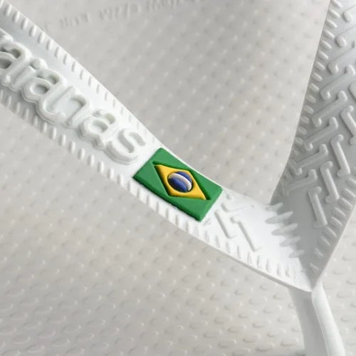 Vista 6 de Havaianas, ojotas brasileras para mujer., Blanco