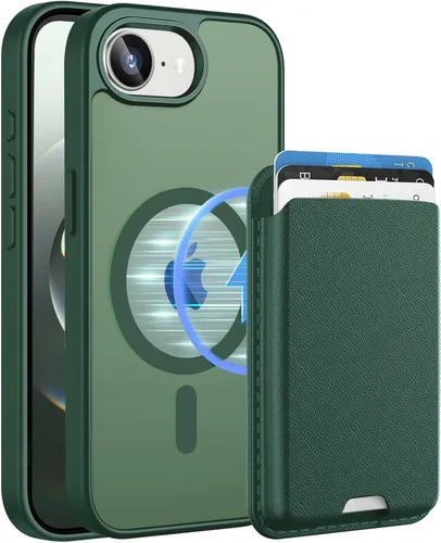 Vista 82 de Funda magnética para iPhone 12 Pro Max, cartera magnética desmontable con soporte para tarjetas, [compatible con MagSafe] grado militar, a prueba