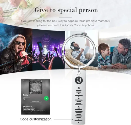 Vista 7 de Spotify - Llavero personalizado con código de música con código de Spotify