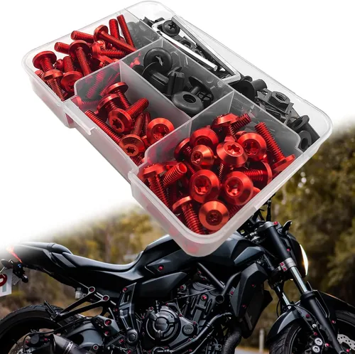 Vista 8 de Kit de pernos de carenado de motocicleta, 195 piezas, tornillos de sujeción, versión mejorada para CBR 600RR 1000RR 650F Suzuki GSXR600 750 1000