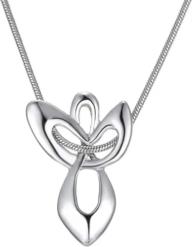 Vista 2 de Smiling Wisdom - Angel Twist - Friends Have Wings, They Lift Us to Our Feet When We Fall Tarjeta de felicitación y collar - Mejor amiga