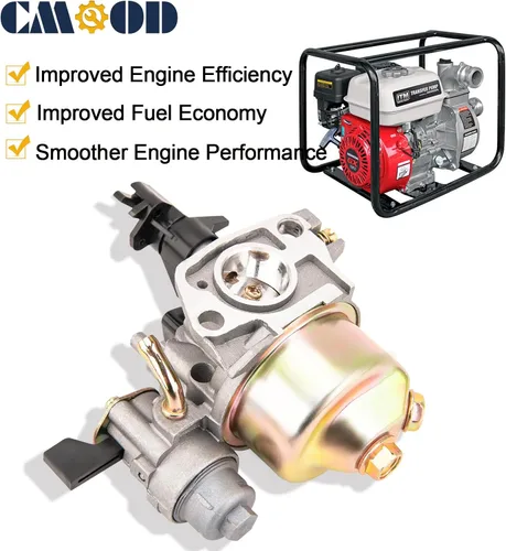Vista 6 de Carburador GX160 GX200 Compatible con Honda GX120 GX140 GX160 GX200 Motor 5HP 5.5HP 6.5 HP Reemplaza 16100-ZH8-W61, con Bobina de Encendido