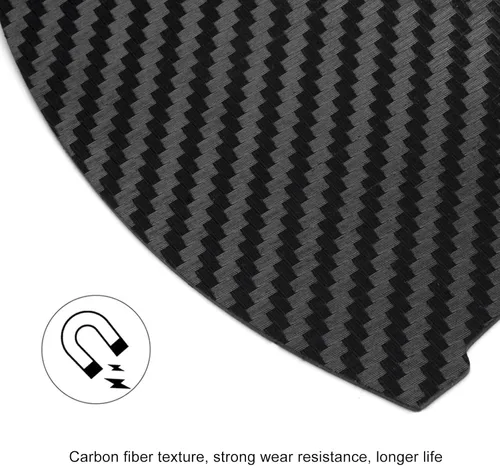 Vista 5 de kingsea 4 protectores de arañazos para manija de puerta de automóvil, textura magnética extraíble de fibra de carbono 3D, textura de fibra