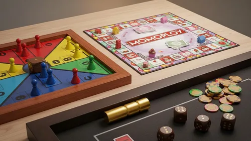 Vista 5 de Caja de madera hecha a mano con 5 dados para lanzador de dados, lanzador de dados portátil, juego de cinco dados, estuche de almacenamiento