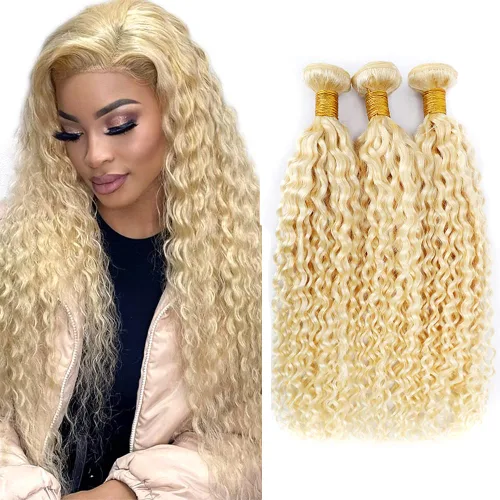 Vista 38 de 300g 1B27 Human Hair Bundles Honey Blonde Bundles Human Hair 10A Brazilian Virgin Remy Hair Extensions 8 10 12 Inch