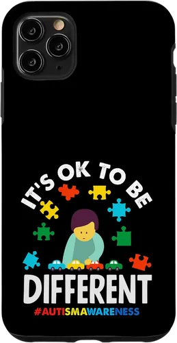 Vista 13 de Ok to Be Different Autism Awareness Puzzle Piece Ribbon Case para iPhone 17