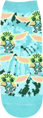 Vista 6 de STAR WARS Baby Yoda Tie Dye Knit JuniorsWomens 5 Pack Ankle Socks