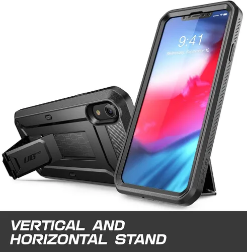 Vista 2 de SUPCASE Unicorn Beetle Pro Series - Funda antigolpes diseñada para iPhone XR, con protector de pantalla integrado de cuerpo completo, la funda