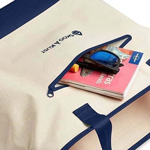 Vista 5 de Skog Å Kust ToteSak - Bolsa de playa impermeable con cremallera hermética