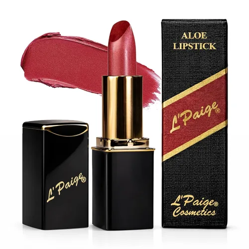 Vista 14 de L'Paige L02 - GRAPE ICE Designer Lipstick Base de aloe vera, de larga duración, hidratante Morado claro con acabado helado iridiscente