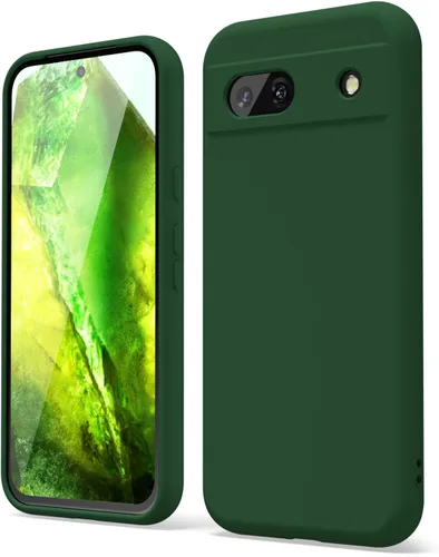 Vista 41 de oakxco para Google Pixel 6A Funda de teléfono de silicona líquida, diseño estético lindo y delgado para mujer y niña, cubierta de gel suave, lisa