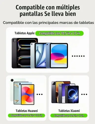Vista 3 de Nillkin Soporte magnético delgado para tabletas 10.4-13'', soporte Negro
