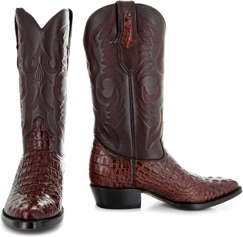 Vista 3 de Soto Boots Botas vaqueras con estampado de cola Gator H7006 para hombre