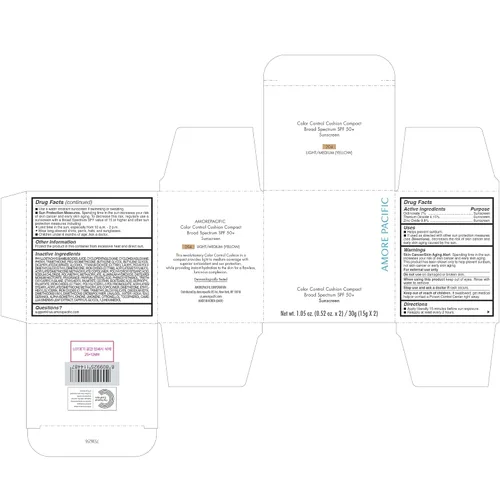 Vista 20 de AMOREPACIFIC – Cojín de control de color, compacto, de amplio espectro SPF 50+