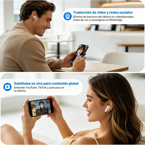 Vista 8 de Auriculares Traductor T8, traducción en tiempo real para llamadas