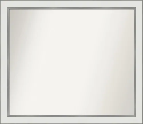 Vista 159 de Amanti Art Espejo personalizado, espejo de baño estrecho Alexandria White Wash, espejo de pared o espejo de tocador de baño sobre el fregadero