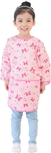Vista 37 de Plie Kids Waterproof Art Smock – Long Sleeve Apron for Painting, Baking, Sensory Play (Ages 1–10)