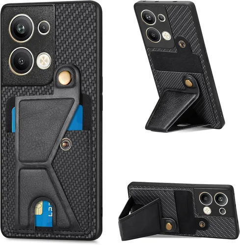 Vista 122 de Funda para Oppo K10x / OnePlus Nord CE 2 Lite 5G Funda para Realme 9 5G / 9 Pro / Q5 / V25 Funda de piel sintética con ranuras para tarjetas