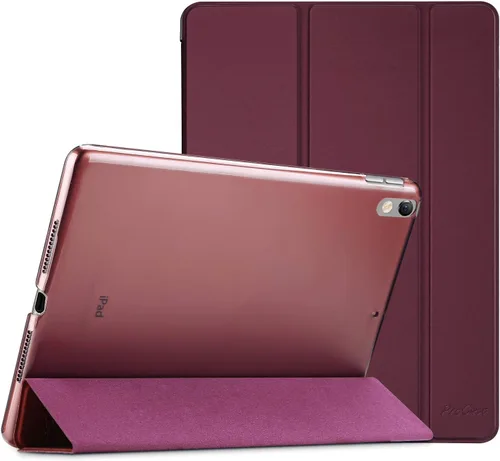 Vista 28 de ProCase Funda Inteligente para iPad Air de 10,5" 3ª Generación 2019 / iPad Pro 2017, Funda Delgada con Soporte con Parte Trasera Translúcida Negro