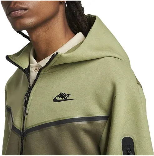 Vista 4 de Nike Sportswear Tech - Sudadera con capucha para hombre, con cremallera completa, color verde (as1, alpha, XL, regular, XL)