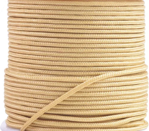 Vista 23 de KONMAY 1 rollo de cuerda de nailon de 150 yardas, trenzado de 0.016 in de nailon Shamballa Macramé/cordón de cuentas, cordón de nudo chino, cuerda
