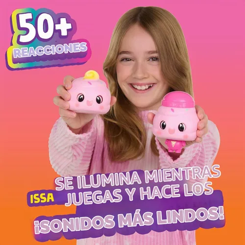 Vista 4 de My Squishy Little Ice Cream - Muñeca interactiva coleccionable con accesorios - ISSA