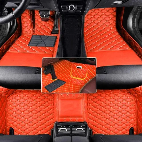 Vista 7 de Tapetes de suelo de automóvil compatibles con el 99 % de los sedán, SUV, deportivos, cobertura completa, compatible con hombres y mujeres, Negro