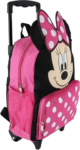 Vista 3 de Minnie Mouse Mochila rodante Softside de 14 pulgadas Rosado Mochilas de viaje