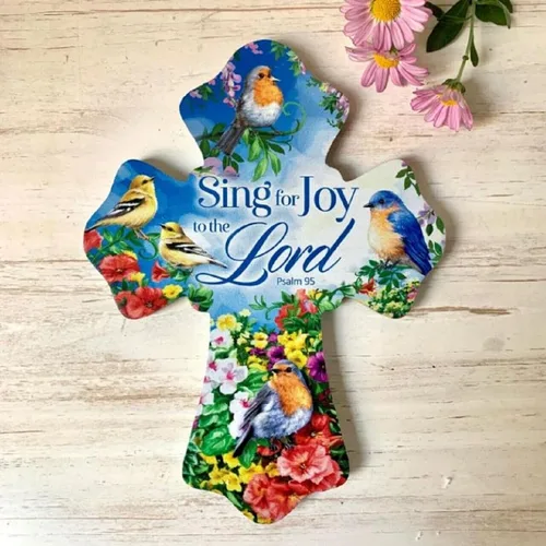 Vista 3 de GELSINGER DBA Glow Decor Wall Cross-Sing for Joy (6 x 8 pulgadas)