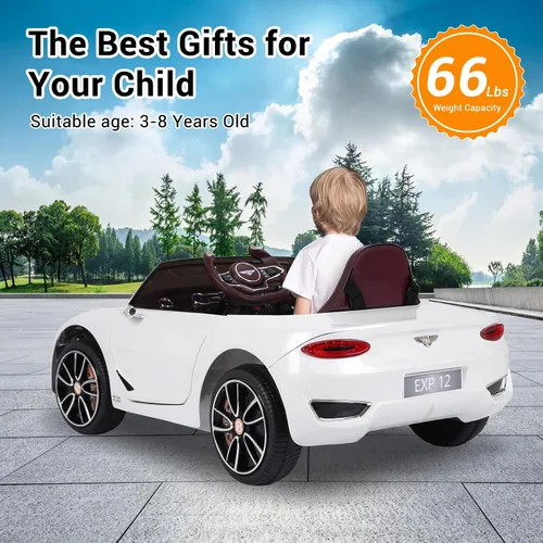Vista 11 de Auto Bentley con licencia de 12 V con control remoto para niños Verde