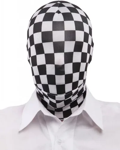 Vista 18 de Máscara de capucha Zentai de elastano de cobertura completa para hombre y mujer para disfraz de Halloween