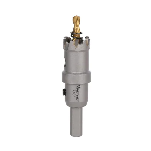 Vista 29 de Sierra perforadora de carburo de 1-1/2 pulgadas (1.496 in) para metal duro, cortador de agujeros con punta de carburo de tungsteno con broca piloto
