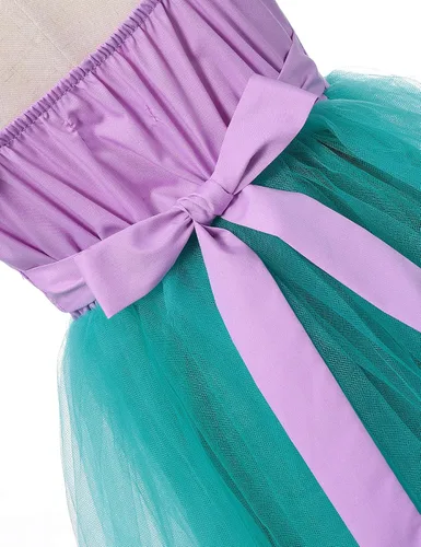 Vista 6 de MUABABY Vestido de Cosplay de la princesa de la niña con los accesorios