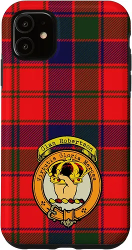 Vista 8 de Robertson Clan Scottish Crest and Tartan Case for iPhone 16