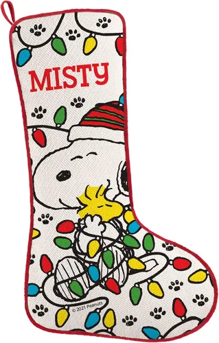 Vista 23 de Let's Make Memories Calcetín de Navidad Personalizado - Personalizado con Tu Nombre - Colores Tradicionales de Fiestas - Calcetines para la Familia