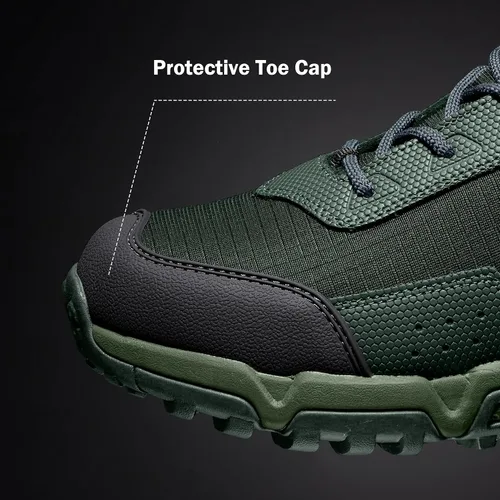 Vista 5 de Coostar Botas de trabajo para hombre, ligeras, tácticas, impermeables, botas de senderismo para hombres de verano