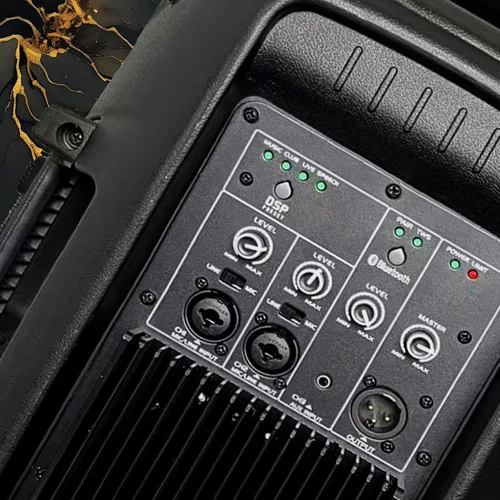 Vista 7 de Sistema de altavoces PA de alta potencia de 10 pulgadas y 1200 W