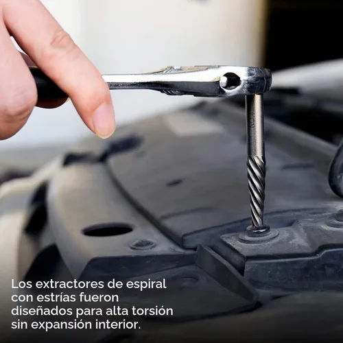 Vista 5 de Juego de 55 extractores de tornillos fáciles de sacar con kit extractor