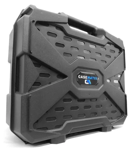 Vista 9 de CASEMATIX Hard Shell Travel Case Compatible with Meta Quest and Oculus Quest 2 VR Headset - Fits 256GB, 128GB and 64GB Models with Custom