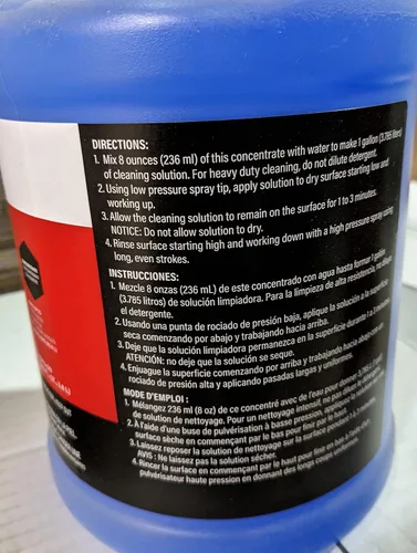 Vista 2 de Briggs & Stratton 6826 Limpiador multiusos y concentrado para lavadoras a presión, 1 galón, azul